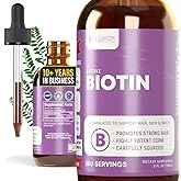 Rejuvica Health Active Biotin - Advanced Liquid Biotin Supplement - 5000mcg Support Hair Skin & Nails