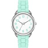 Bisley 35MM Watches for Women Big Face Easy Reader Silicone Strap Water Proof