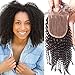 Sunwell 6A Virgin Brazilian Human Hair Lace Top Closure Kinky Curly with Baby Hair Closure 4