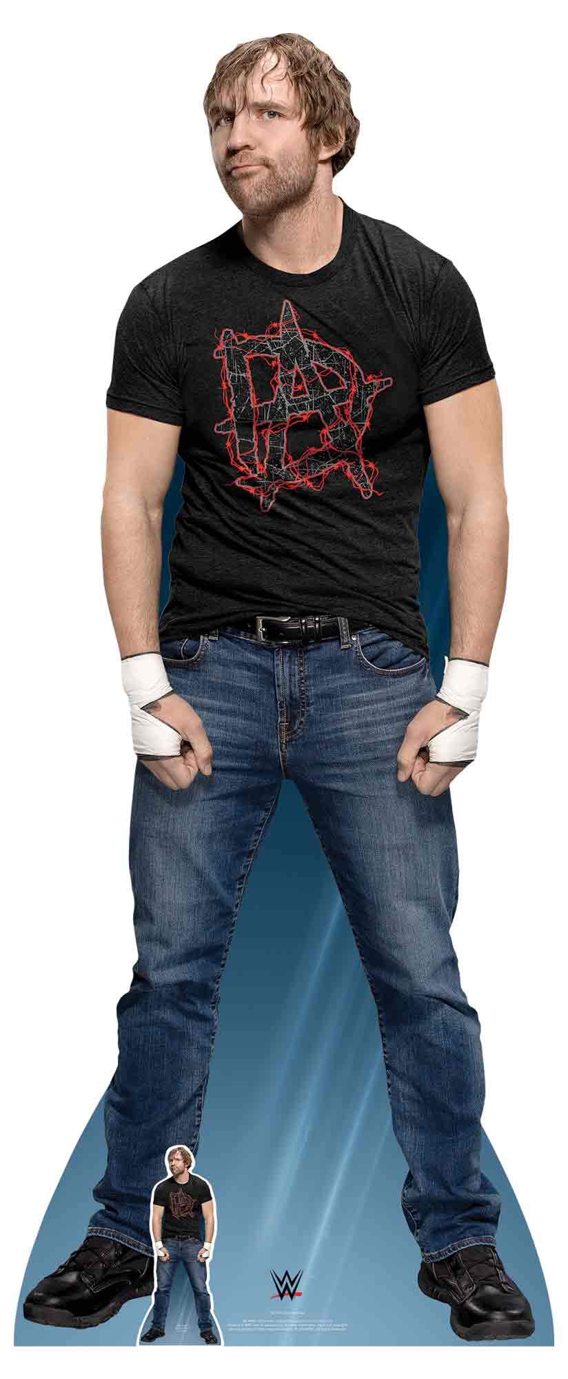Star Cutouts SC1204 WWE Dean Ambrose Shield Era Lifesize Cardboard Cutout – Wrestling Party Decoration, Event Display & Fan Gift