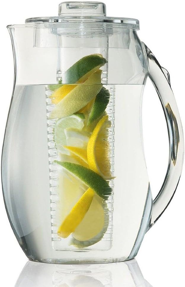 Fruit infusion pitcher /2.9 quart water pitcher with free cleaning