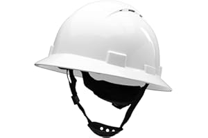 RIDGEROCK Full Brim Vented Hard Hats Construction OSHA Safety Helmet 6 Point Ratcheting System Meets ANSI Z89.1 Personal Protective Equipment Carbon Fiber Design Hard Hat