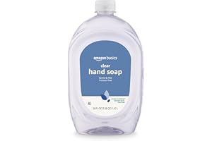 Amazon Basics Gentle & Mild Clear Liquid Hand Soap Refill, Triclosan-free, 50 Fluid Ounces, 1-Pack (Previously Solimo)