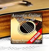 Adagio 2 Sets Phosphor Bronze Acoustic Guitar Strings 10-47 Pro Series view 7