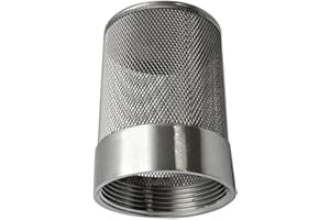AIMCOCO 1inch SUS304 Stainless Steel Filter Head with Internal Thread Diameter of 32mm Connected to DN25 1" Water Pipe Filter Used to Remove Debris and Reduce Solid Entry
