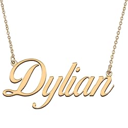 HUAN XUN Customized Custom Simple Any Name Necklace