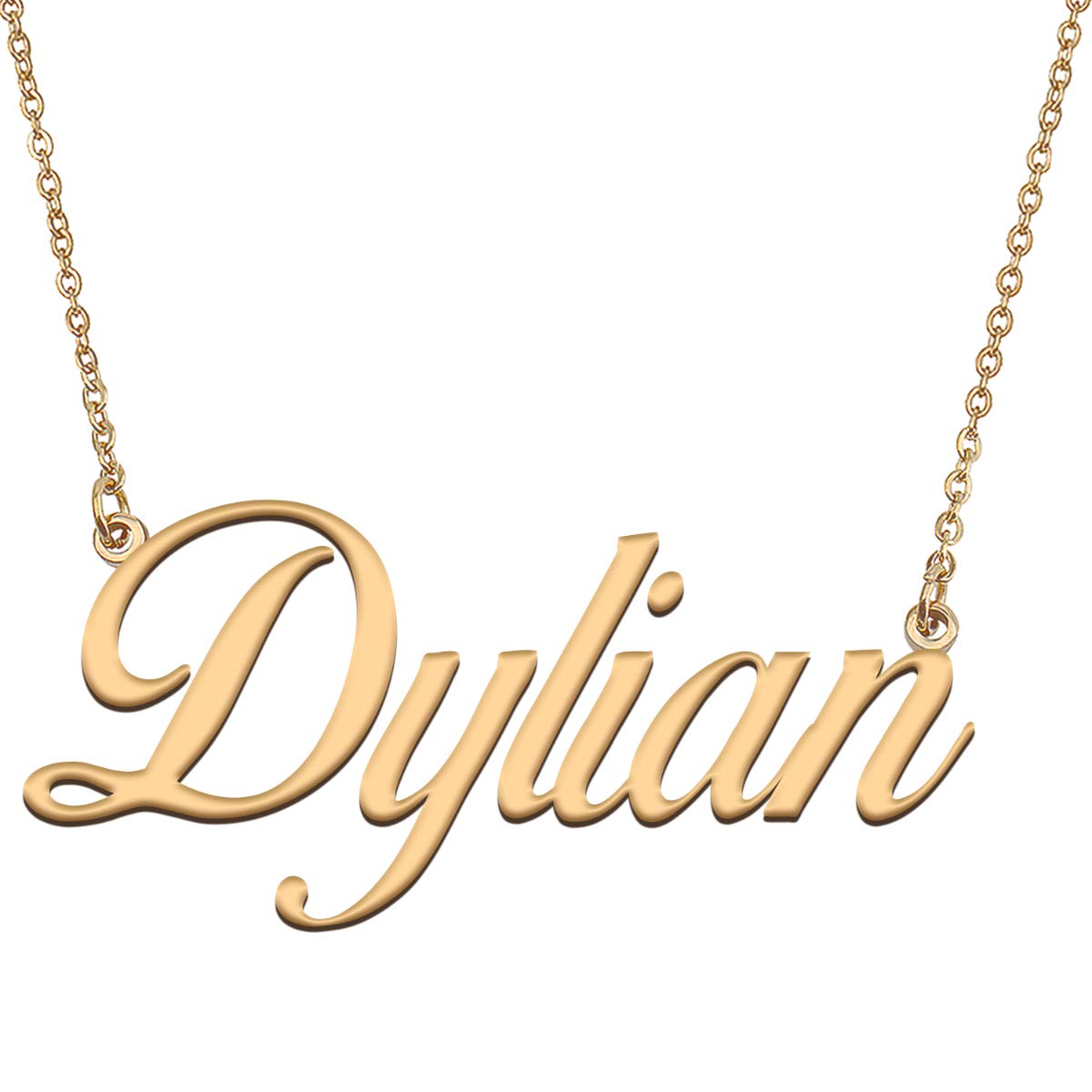 HUAN XUN Customized Custom Simple Any Name Necklace