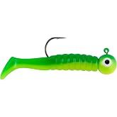 Johnson Johnson Swimming Paddle Tail Fishing Bait Chartreuse Green 1 Oz 2 8 '