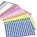 eBoot 3/ 8 Inch Round Dot Stickers Color Coding Labels, 10 Different Colors Dot Labels, 10 Sheets
