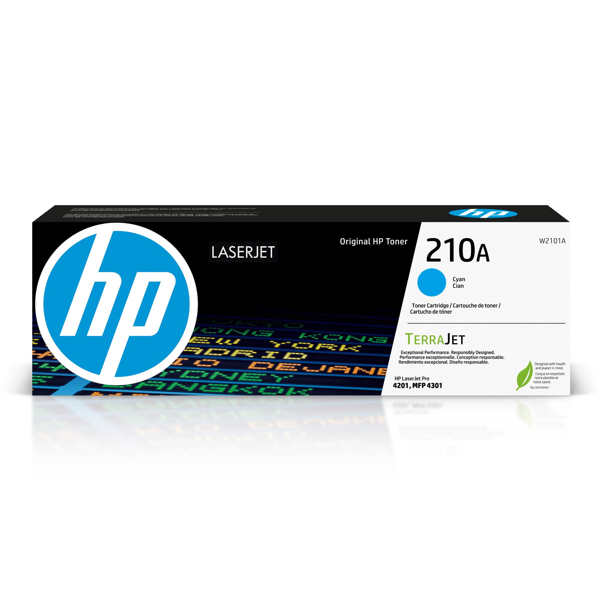 HP 210A Cyan Toner Cartridge | Works with Color LaserJet Pro 4201, MFP 4301 Series | W2101A
