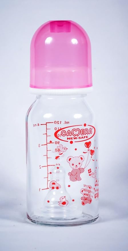 camera glass feeding bottle 120ml