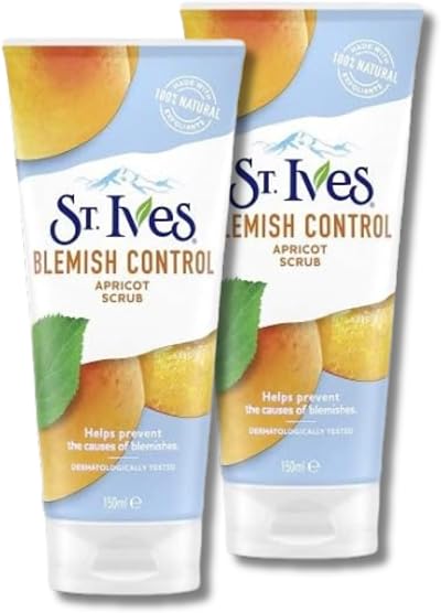 ST. Ives Blemish Control Apricot Scrub 150 ml Pack of 2 Beauty Mix