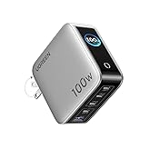 UGREEN 100W 5-Port Desktop Charger, Smart Digital Display Screen with Touch Control, 4 USB-C Multi Port Fast Charging Adapter