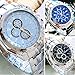 Corgy Men's Fashion Stainless Steel Belt Sport Business Quartz Watch Wristwatches