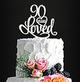 Acrylic Custom 90 Years Loved Birthday Cake