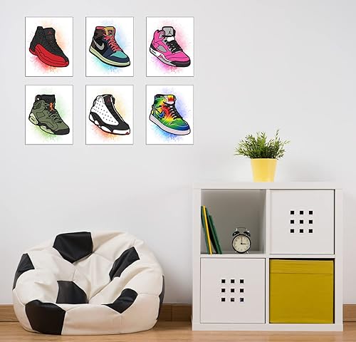 CNG DIGITAL Sneaker Poster Set of Unframed (8''x10'') for Boys