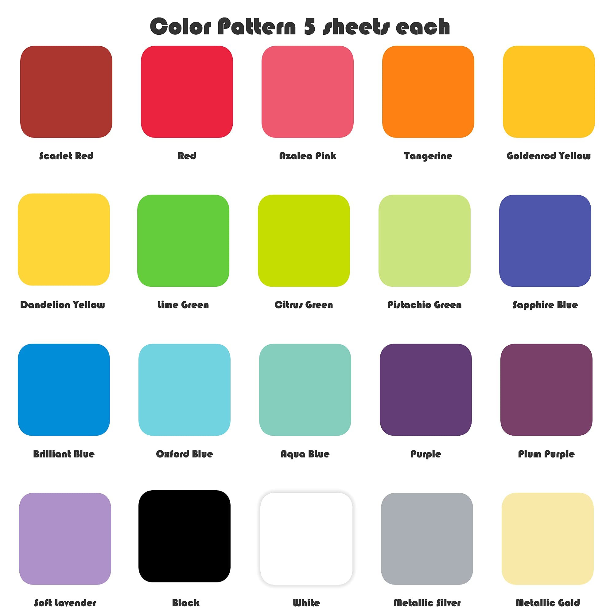 Tissue Paper for Gift Wrapping (100 Sheets) 20 Assorted Colors, Gift Bags, Packaging, Floral, Birthday, Holidays, Christmas, Halloween, and DIY Crafts