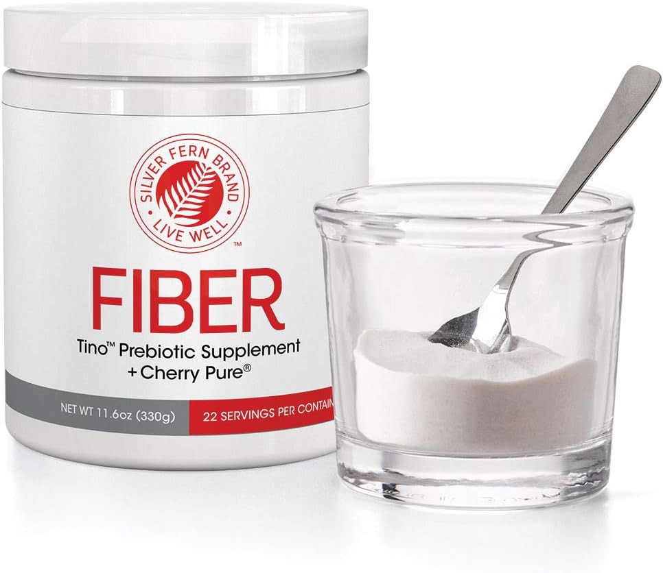 Tino High Fiber Supplement Powder - Non-GMO, Pre-Biotic, Water Soluble, Digestive Friendly, Powdered Mix - Add to Water, Juice, Shakes, Cereal & More (2 Canisters - 15.9 Oz. ea.): Health & Personal Care
