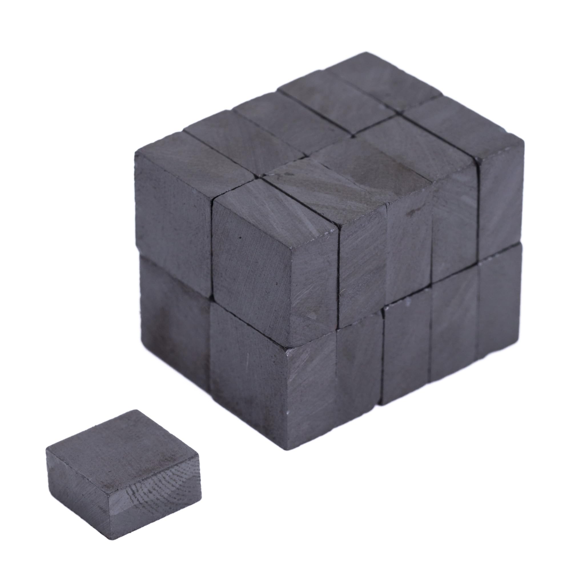 Y10 Ferrite Magnets for Arts, Crafts, Model Making, DIY and Hobbies - 10mm x 10mm x 5mm thick - 0.18kg Pull - Pack of 200