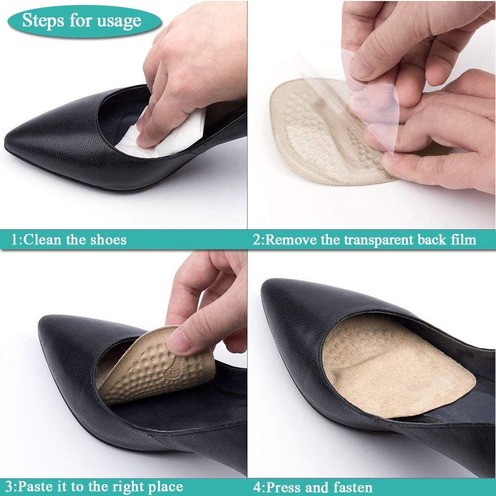 (12PCS) Ball of Foot Cushions, Metatarsal Pads/Cushion, Soft Gel Insole Pads High Heel Inserts Reusable Forefoot Cushions Best for Mortons Neuroma and Metatarsal Foot Pain Relief for Men and Women: Health & Personal Care