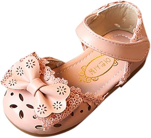 Amazon Co Jp Sunbona 幼児 幼児 キッズ 赤ちゃん 女の子 空洞サンダル エレガント 蝶結び フラワー プリンセス フラット ヒール ビーチシューズ 3 3 5years ピンク Diy 工具 ガーデン