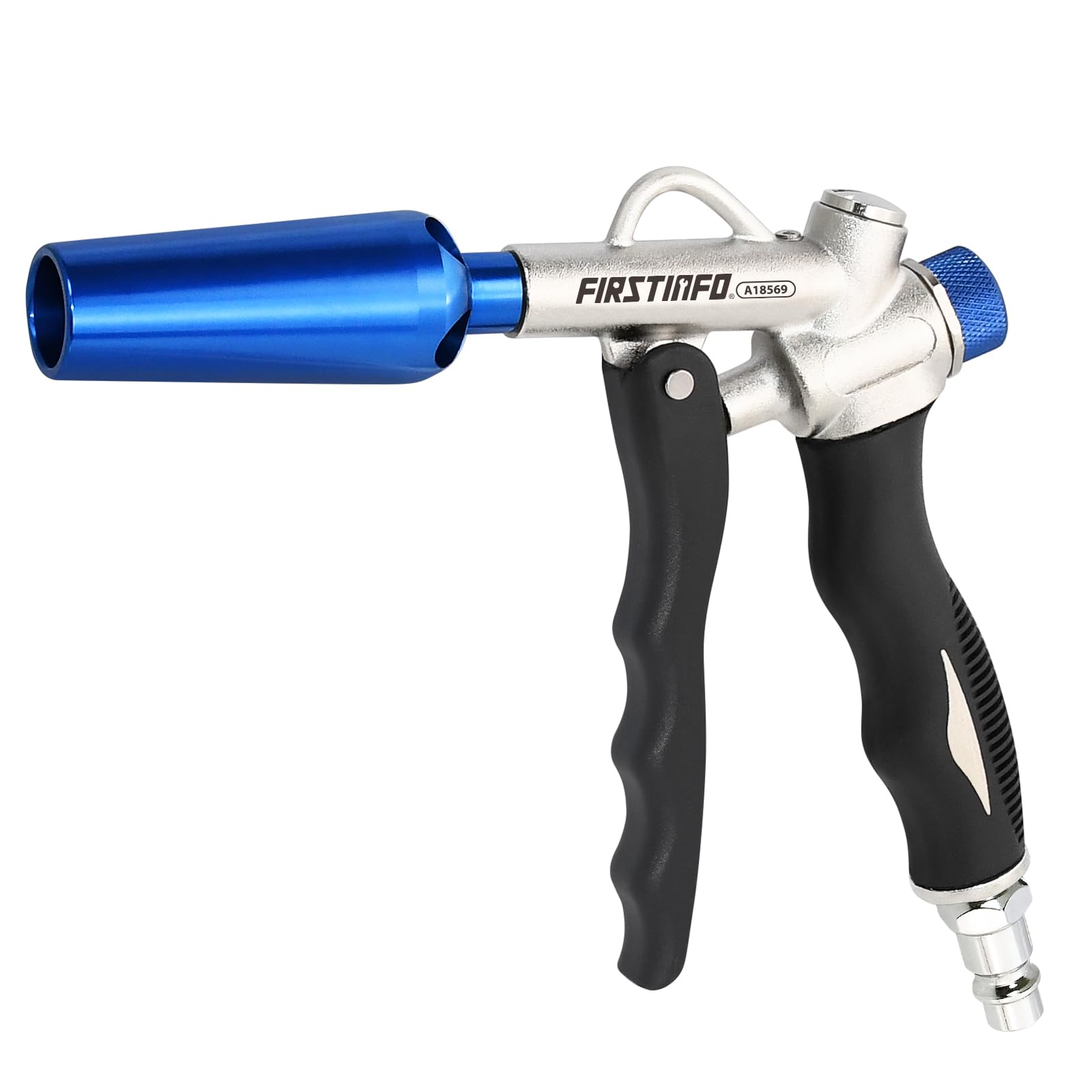 FIRSTINFO A18569EU Windstorm 2X High Flow Two-Way Taiwan Air Blow Gun – Adjustable Flow, TPR Anti-Slip Handle