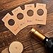 Kraft Paper Wine Bottle Tags - 200 Count Plain Paper Wine Cellar Labels