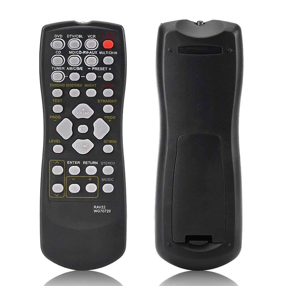 RAV22 WG70720 Remote, Replacement Remote Control for RX-V459 RX-V357 HTR5830 TV