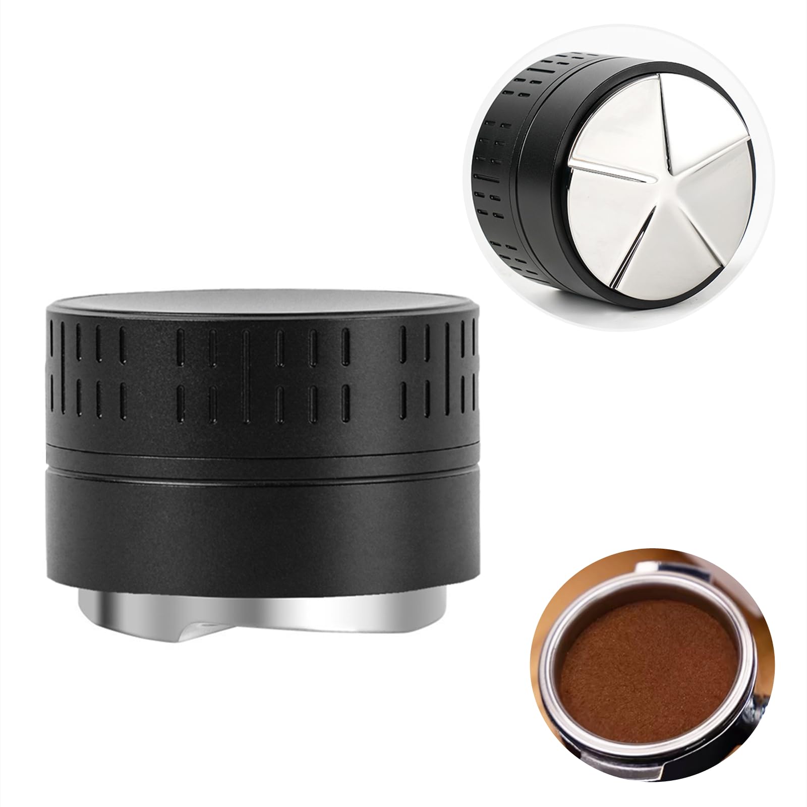 Gocoffun Coffee Distributor 51mm, Espresso Distribution Tool, Gravity Adaptive Distributor Compatible with 51mm Espresso Portafilter Coffee Accessories