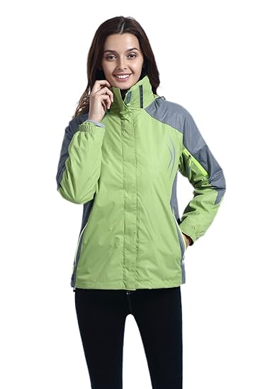 green snowboarding jacket