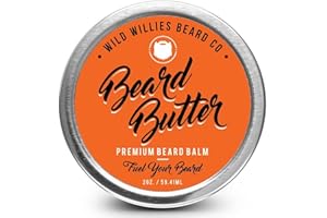 Wild Willies Beard Butter, Premium Beard Balm & Conditioner, 2 Oz