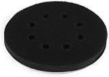 QWORK 2Pcs Soft Sponge Interface Pad 125mm 8 Holes for Eccentric Sanders view 2