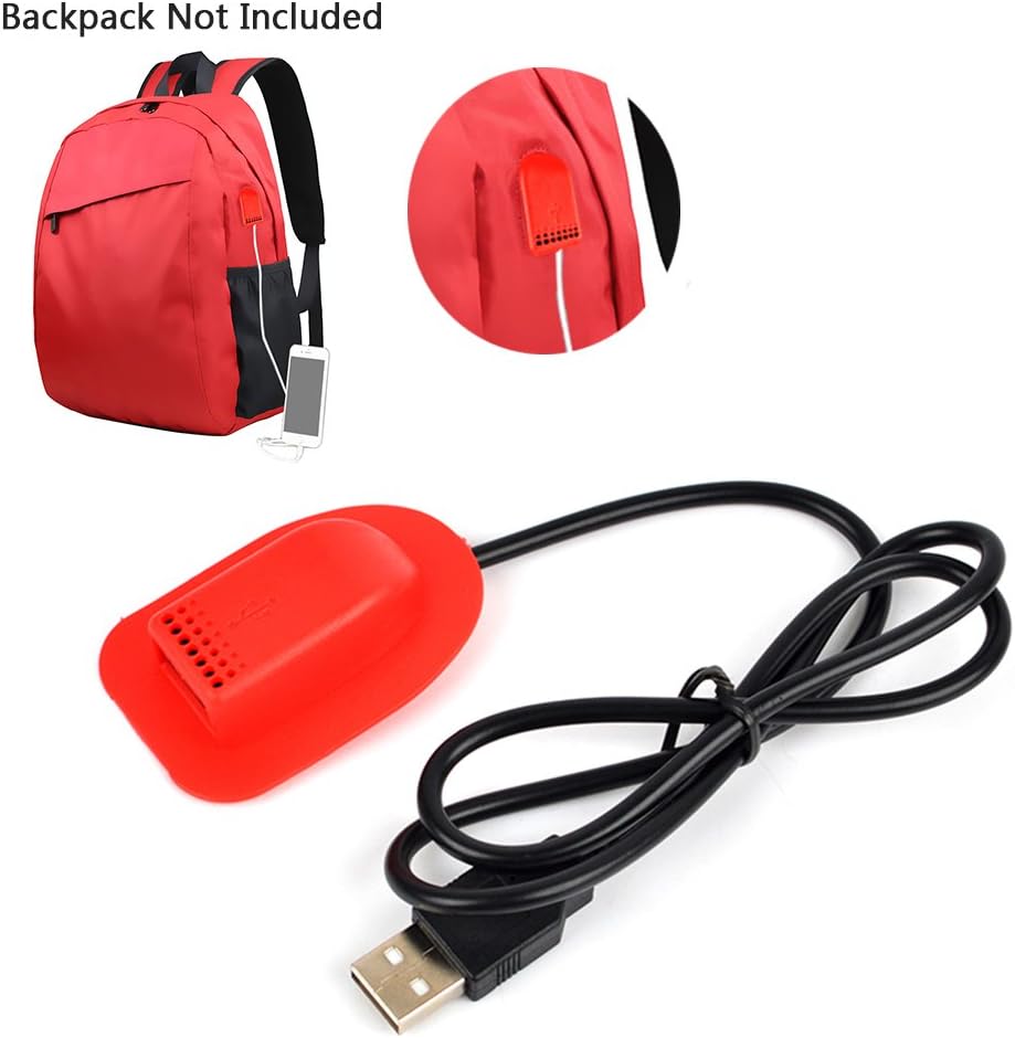 TWAYRDIO Backpack Red DIY External Adapter with USB Extend Interface Charging Cable Cord