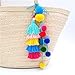 Mmrm Colorful Pompom Ball Tassel Pendant Handbag Ornaments Purse Charm Decor