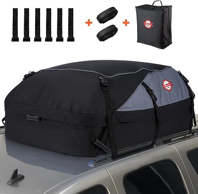 Sailnovo 20 Cubic Feet Car Roof Bag Foldable Soft Roof Box