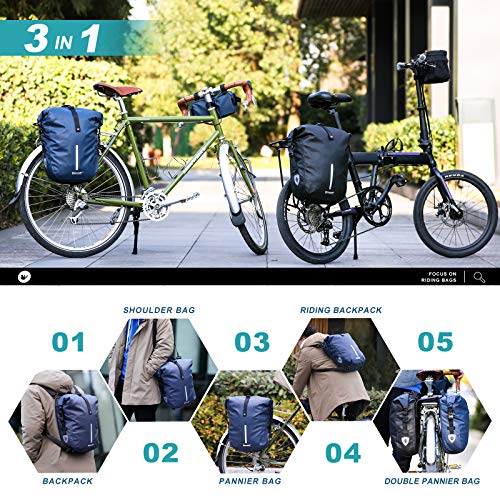 HUNTVP 20L Bike Pannier Bag Backpack Multifunctional Cycling Bicycle