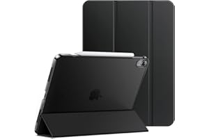 JETech Case for iPad Air 13-Inch M3/M2 (2025/2024), Slim Stand Hard Back Shell Smart Cover with Auto Wake/Sleep (Black)