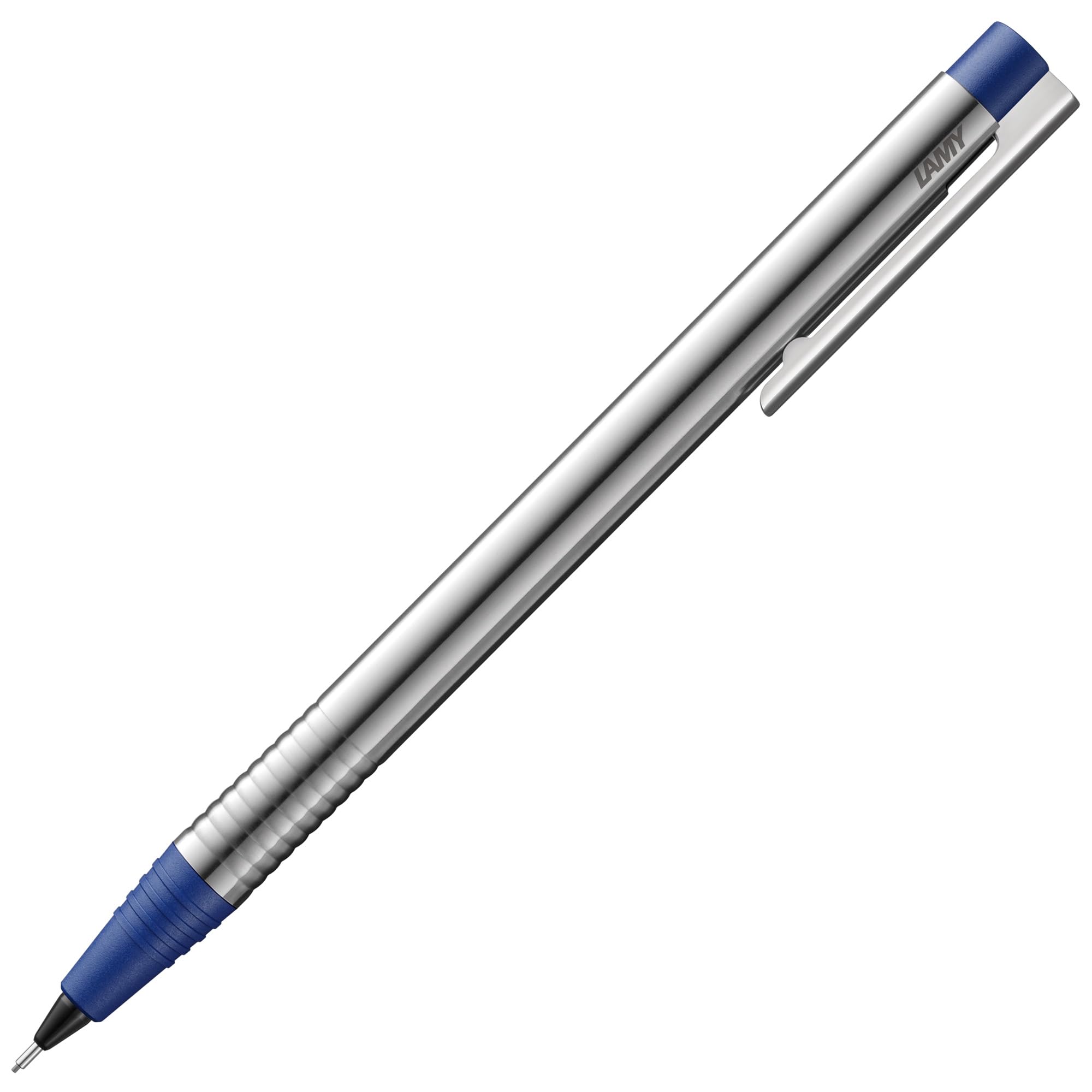 LAMY logo matt blue - timeless Mechanical Pencil with high functionality & case made of robust stainless steel - including LAMY M 40 fine-line refill 0.7 mm