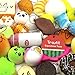 Trasfit 10 Pieces Random Squishy Charms Kawaii Soft Foods Squishies Cake/Panda/Bread/Buns Phone Charm Key Chain Strap