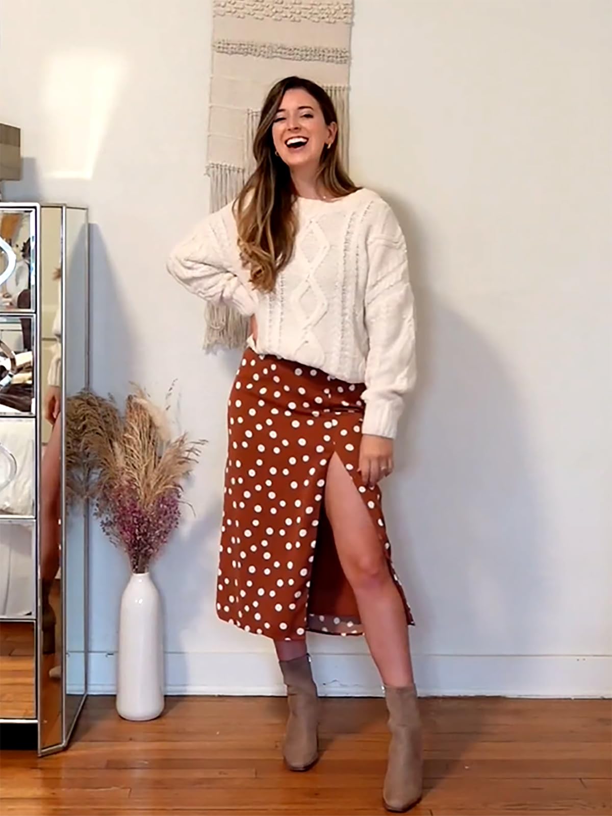 Oversized Cable Knit Sweater