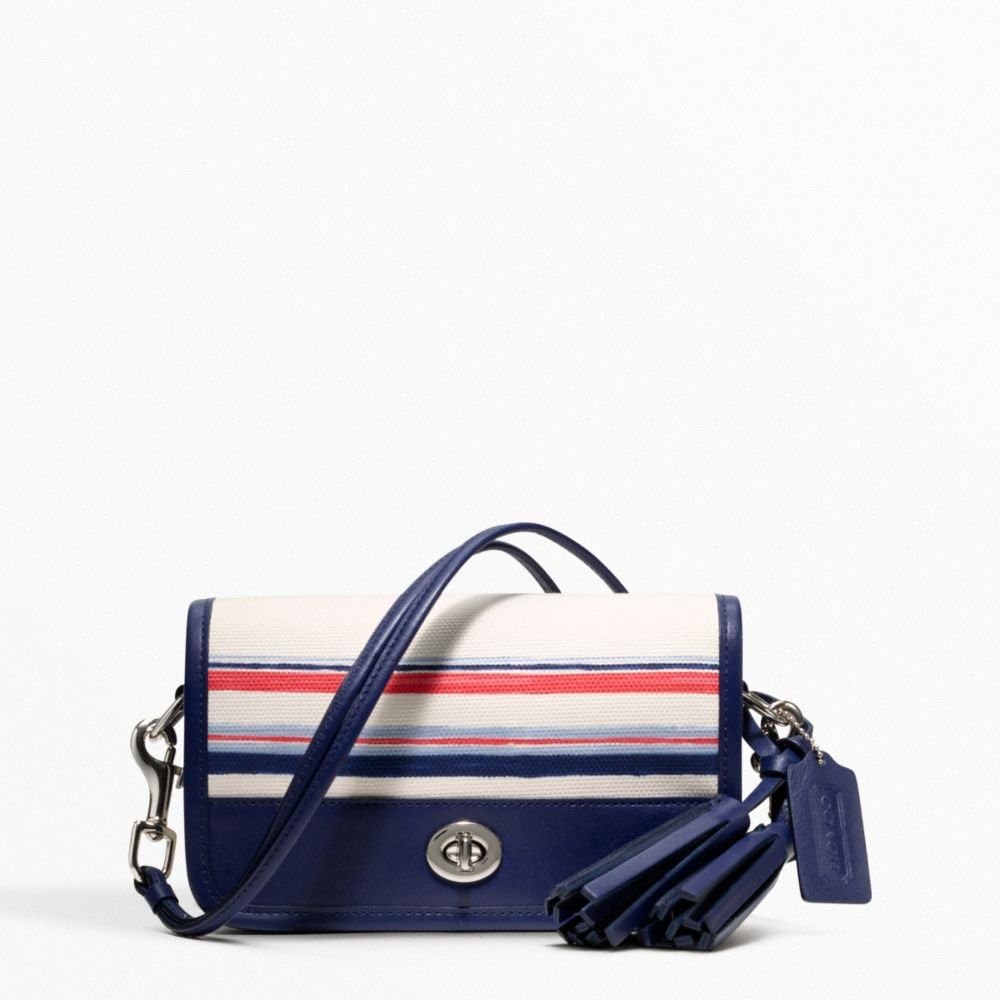 coach red white and blue purse