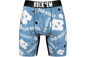 Rock 'Em NCAA North Carolina, UNC - Logo All Over Boxer Briefs