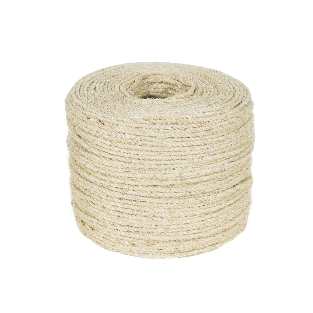 Golberg Twisted Sisal Rope (1/4 Inch x 100 Feet)