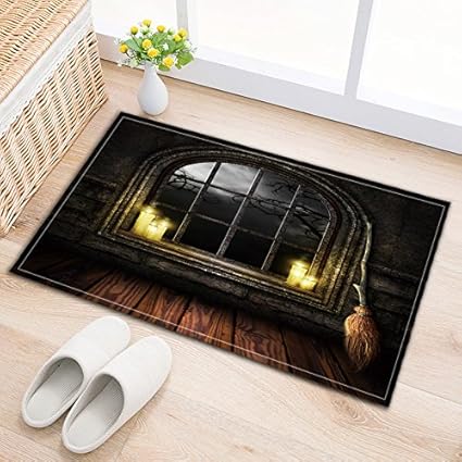 Amazon Com Lb Dark Wood Cabin Candles Flying Broom Bathroom Decor