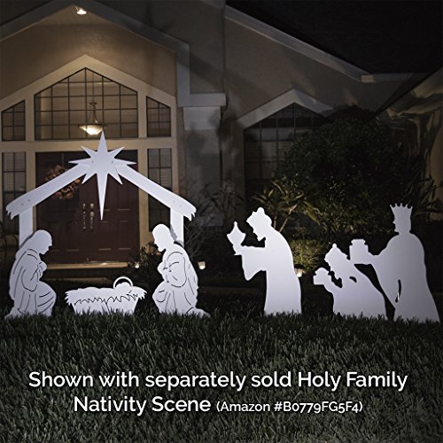 Teak Isle Christmas Outdoor 3-Wise Men Nativity Figures - Thumbnail 2