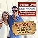 Woodies Zebra Wood Sunglasses with Black Polarized Lenses