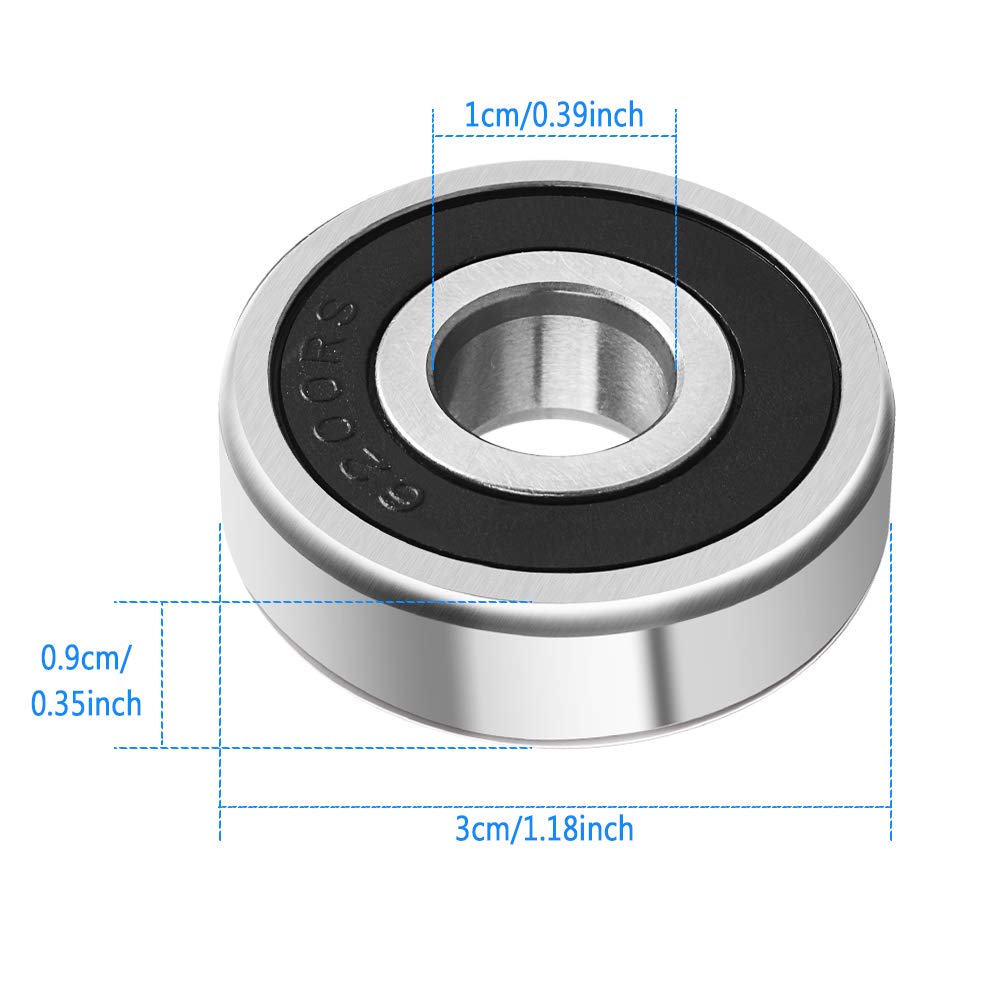10 Pieces 6200-2RS Bearings - Image 4