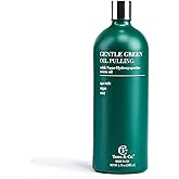 Terra & Co. Nano Hydroxyapatite Gentle Green Oil Pulling - Vegan Natural Mouthwash for Teeth and Gum Health – Alcohol-Free and Fluoride-Free - Made with Cold Pressed Plant Oils | 6.75 oz