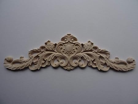 Decorative Wooden Large Center Applique Onlay Furniture Moulding