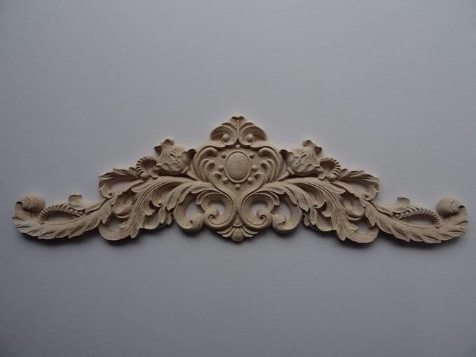 Decorative Wooden Large Center Applique onlay Furniture Moulding W48